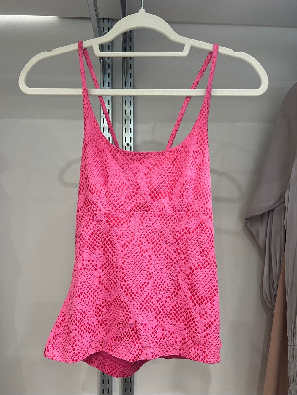 Guess Hot Pink Printed Double-Strap Camisole